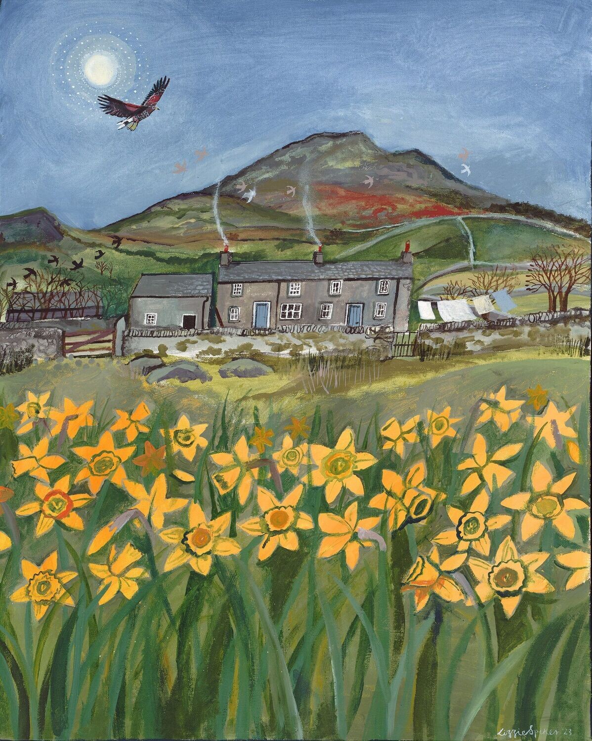 Poster Moel Hebog, Beddgelert - Driftwood designs