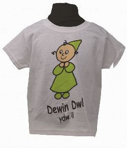 Crys T Dewin Dwl ydw i! (gwyn) 3-4 oed
