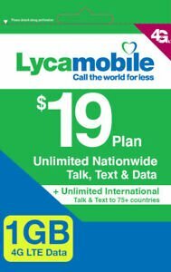 Lyca Mobile Sim Card W Plan