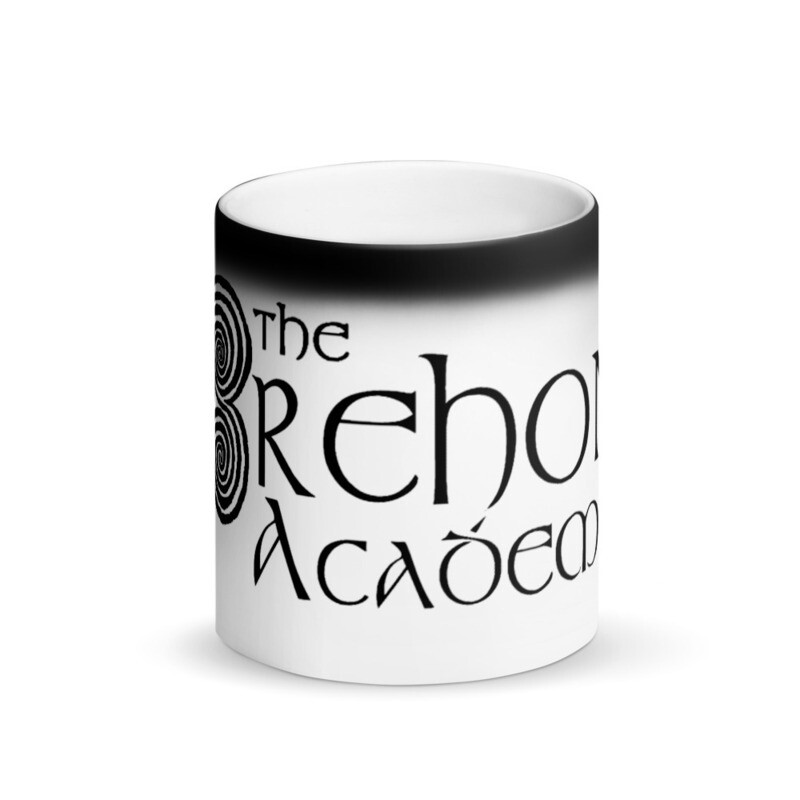 Matte Black "Brehon Academy" Magic Mug