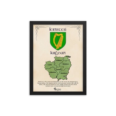 5 Ancient Kingdoms: Leinster | Framed Posters Size A3 (1 of 5)