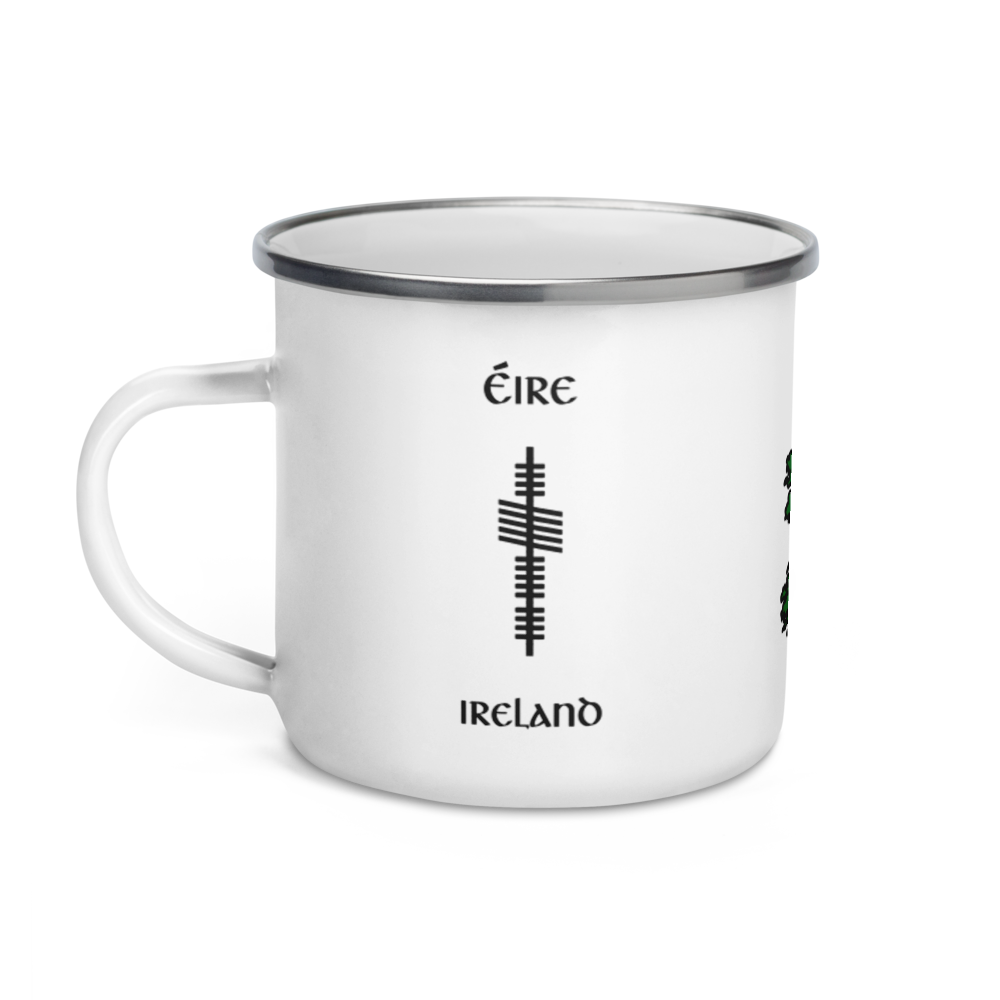Ogham Enamel Mug "Éire–Ireland" + Colour Map