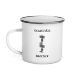 Ogham Enamel Mug "Deartháir–Brother"