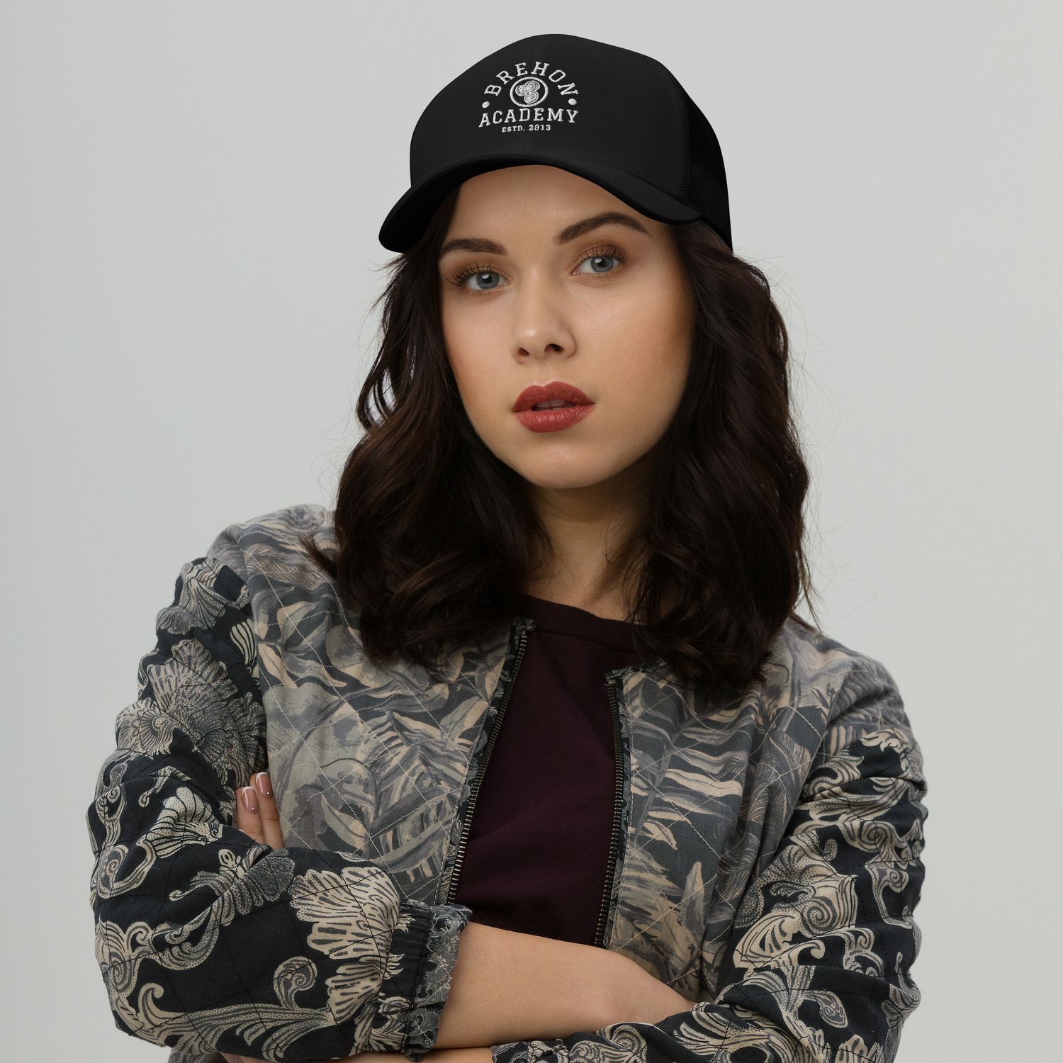 University Cap Embroidered White Logo