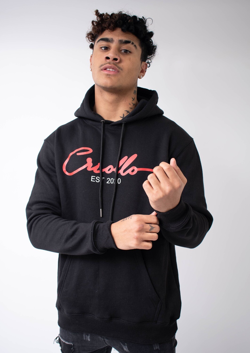Black Hoodie with CRIOLLO Signature Logo