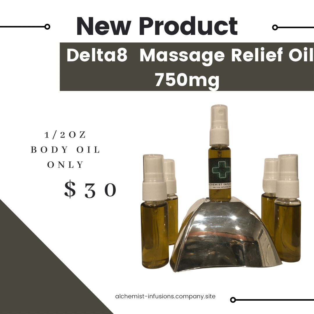 Delta8 Relief / Massage Oil (1/2oz)