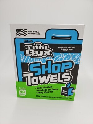 TOOLBOX Blue Shop Towels 200 ct.