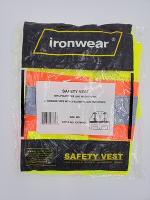 Ironwear® 1287BRK Class 2 Hi-Vis Lime Breakaway Safety Vest
