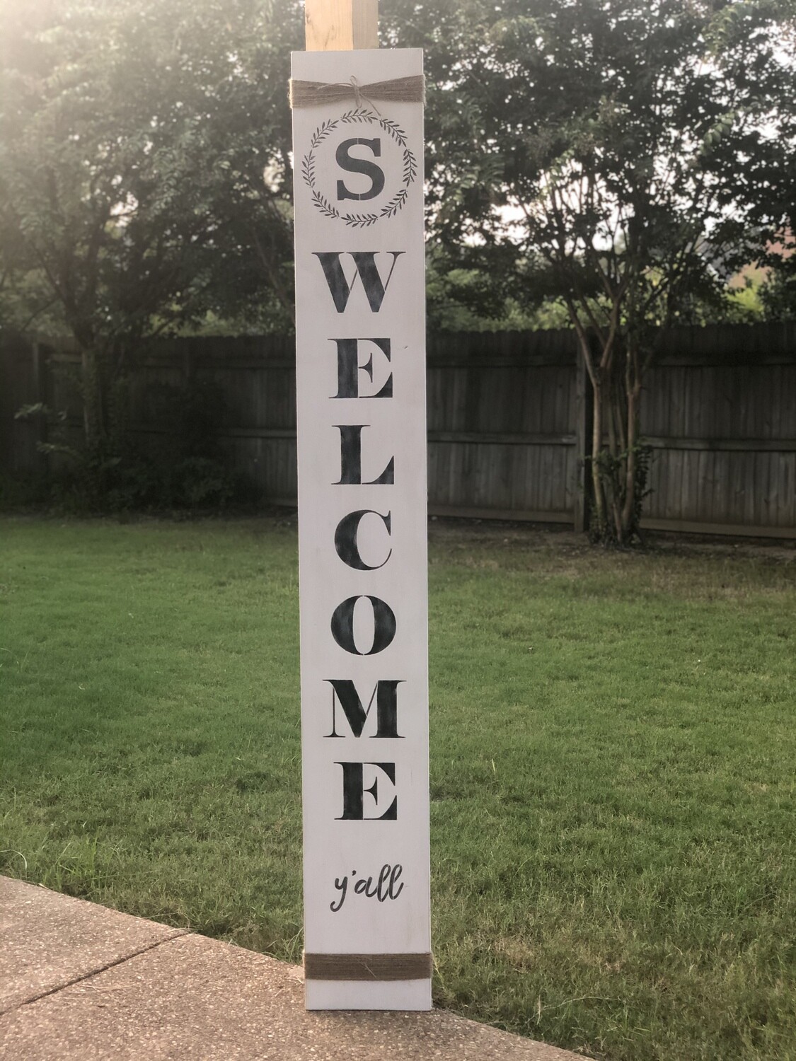 Wooden Welcome/Decorative Board 7ft