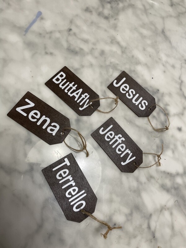 Wooden Tags