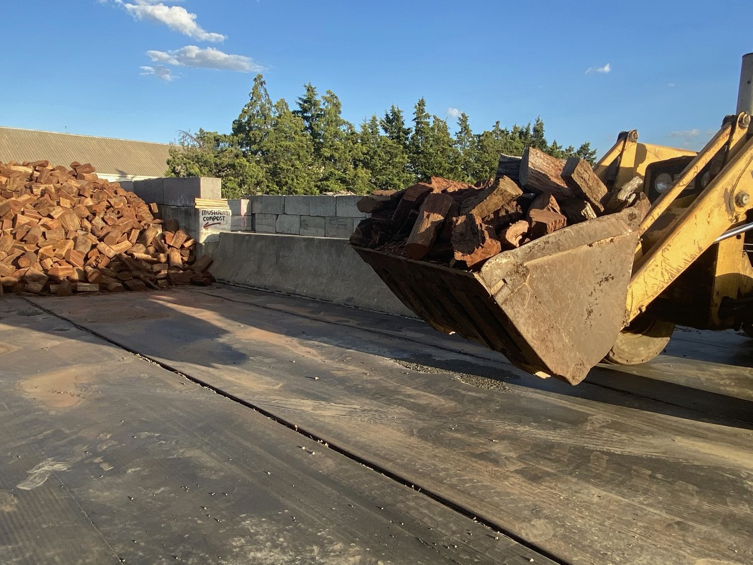 Wood by scoop - Small Heater! Short Cut Iron Bark Mix