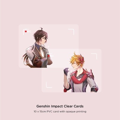 Genshin Impact Clear Cards
