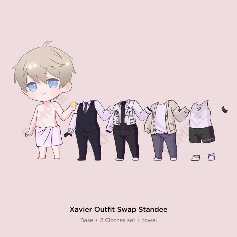 Xav Outfit Change Standee