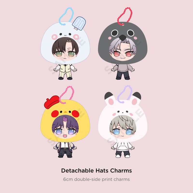 Love and Deepspace Hats Charms