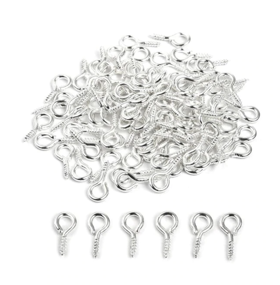 100pcs Mini Screw Eye Pin For Resin Mold Jewelry Making Accessories
