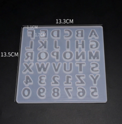 Uppercase Letter Silicone Mold Capital Letter Soft Mold for UV Resin Alphabet A To Z Mold Epoxy Resin Art Supplies Resin Mold