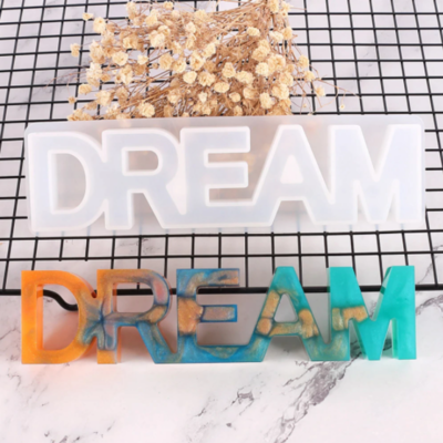 &quot;dream&quot; Letter Epoxy Resin Molds Mixed Style Silicone Casting Molds for Dya Jewelry Making Findings Supplies Accessories