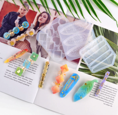Crystal Epoxy Resin Mold Hair Clip Barrette Casting Silicone Mould DIY Crafts Jewelry Hairpin Gift Decoration Making Tools