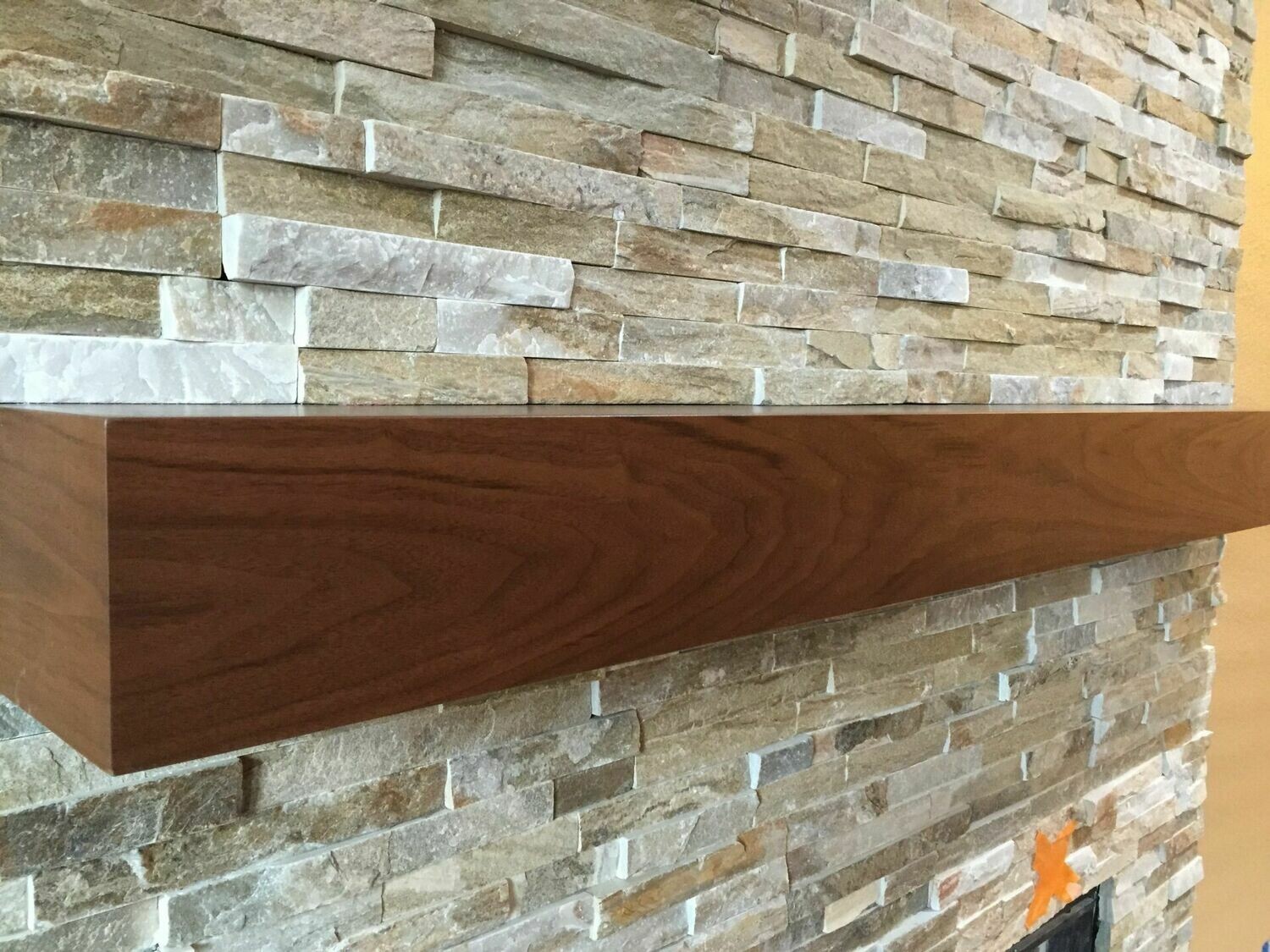 Select Walnut Mantel Shelf