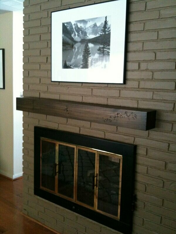 Modern Rustic Mantel Shelf