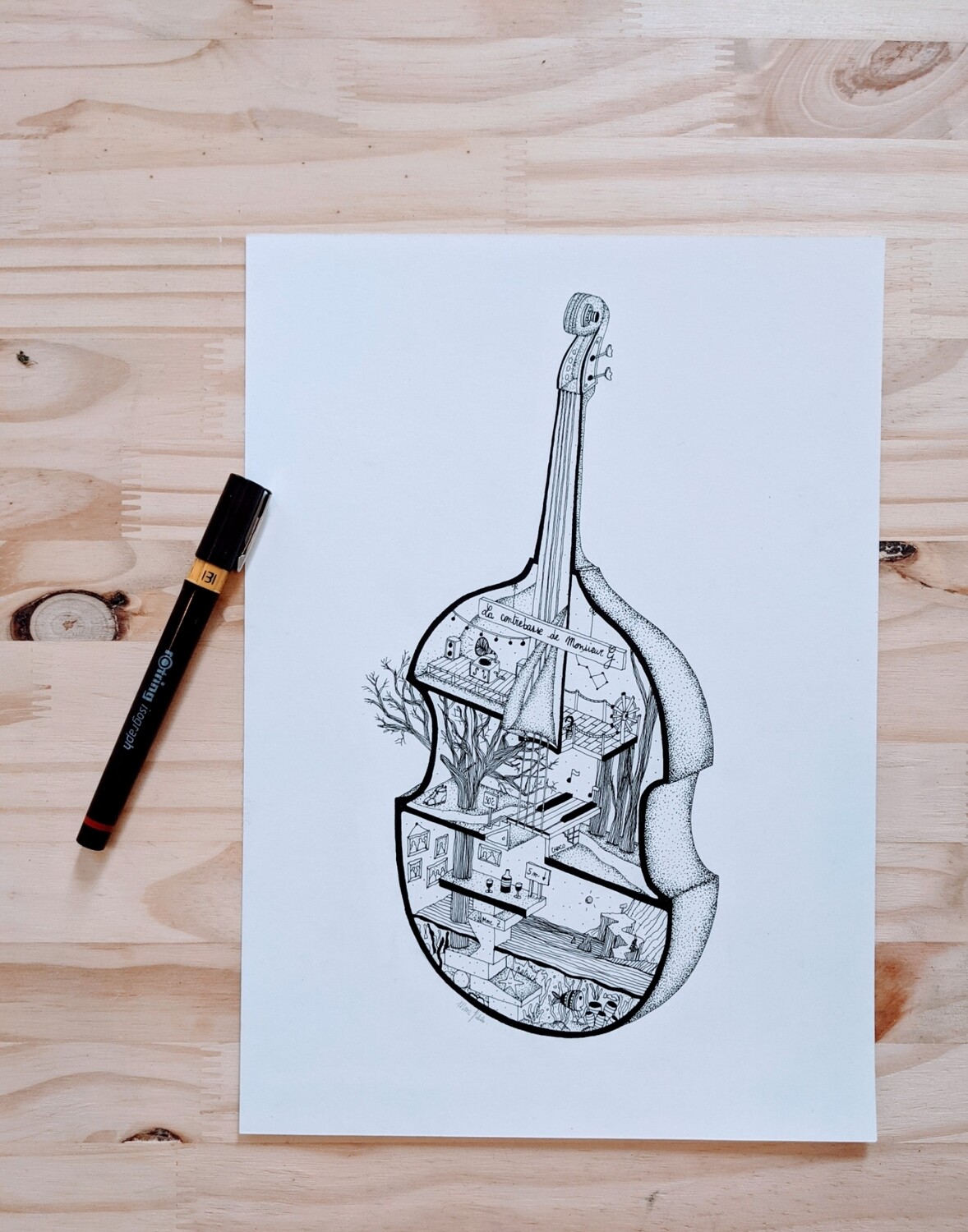 Commandes personnalisées - &quot;Portraits dessinés de Mme Pea&quot;