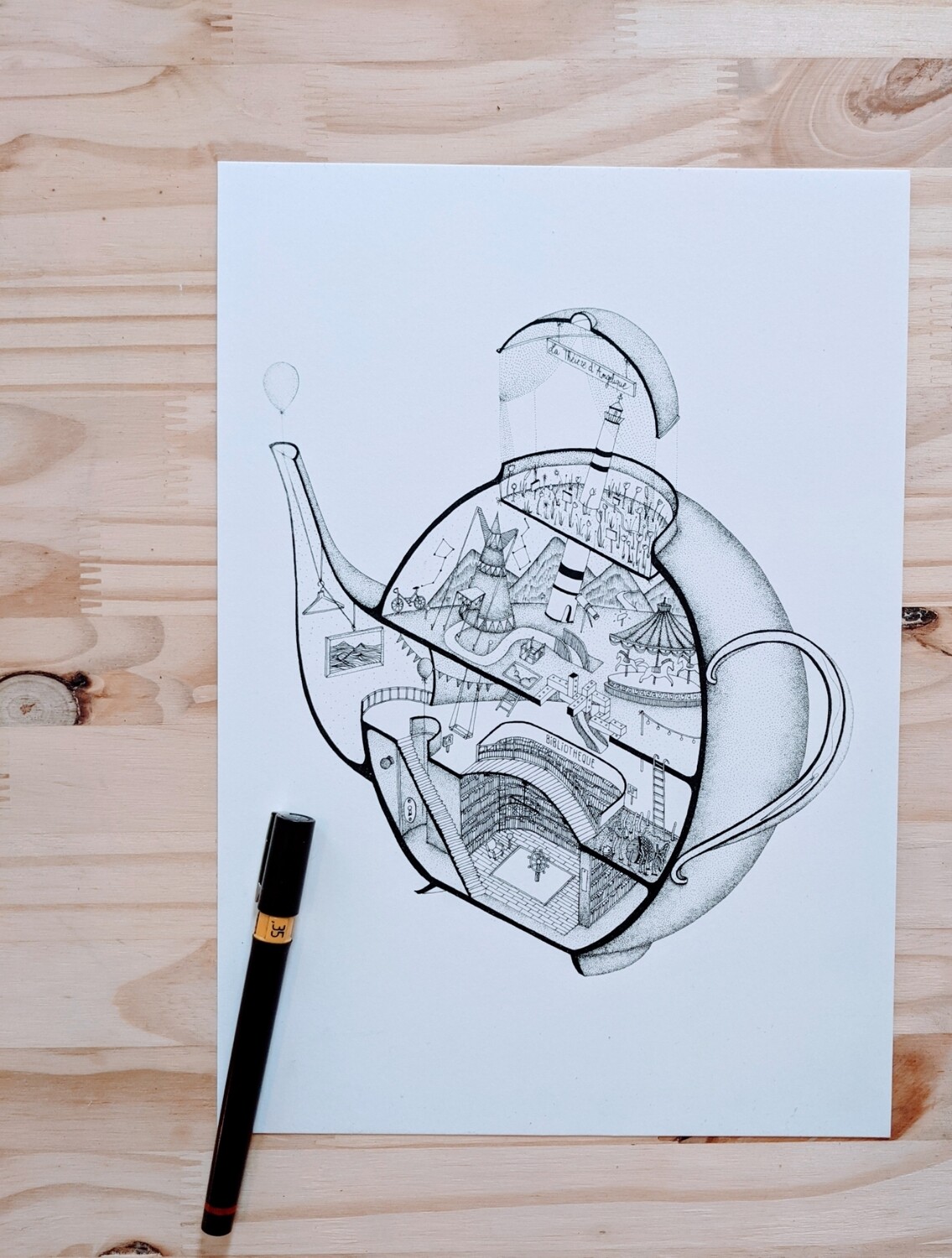 Commandes personnalisées - &quot;Portraits dessinés de Mme Pea&quot;