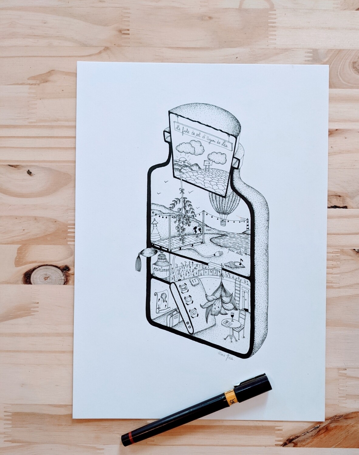 Commandes personnalisées - &quot;Portraits dessinés de Mme Pea&quot;