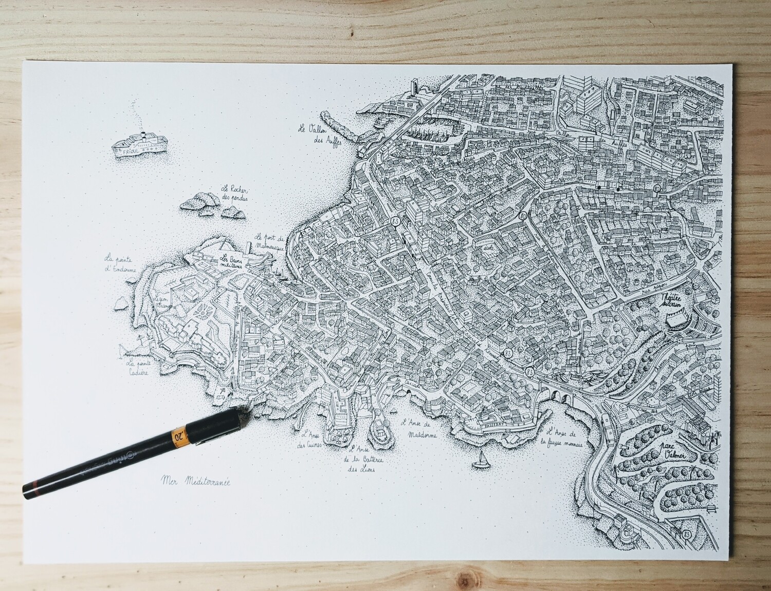 Du Vallon à Malmousque (format A3)