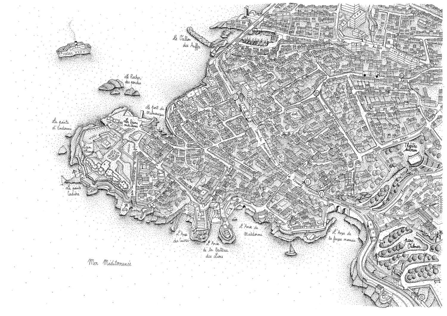 Du Vallon à Malmousque (format A3)