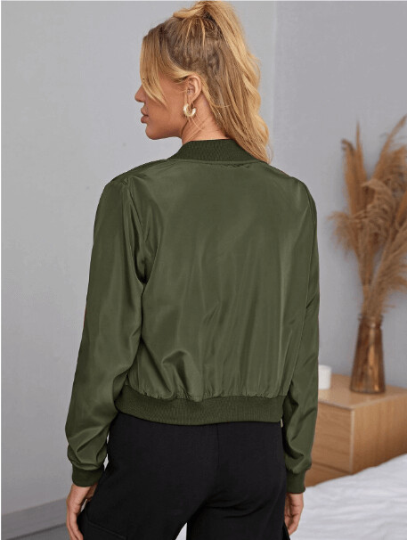 new Zipper detail solid jacket