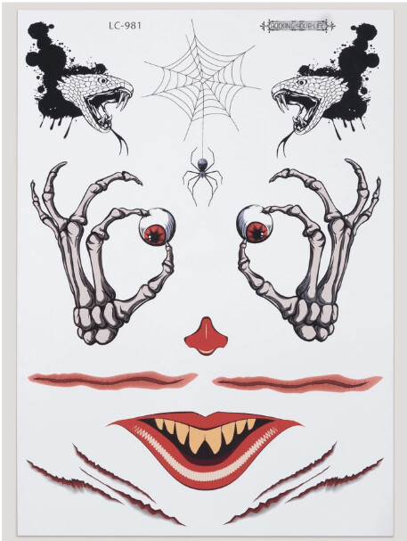 haloween tattoo stecker