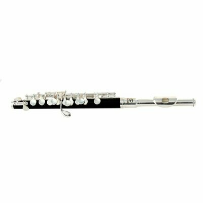C key piccolo flute with silver plated finish