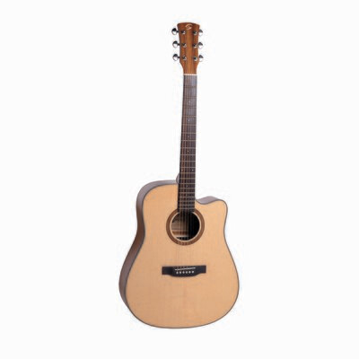 OLYMPIC-DNCE-GNT
Dreadnought cutaway acoustic guitar in glossy finish w/preamp