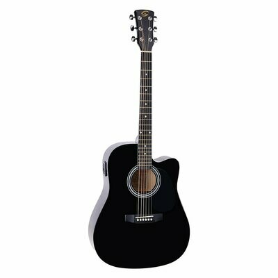 YOSEMITE-DNCE-BK
Dreadnought cutaway Acoustic guitar with preamp