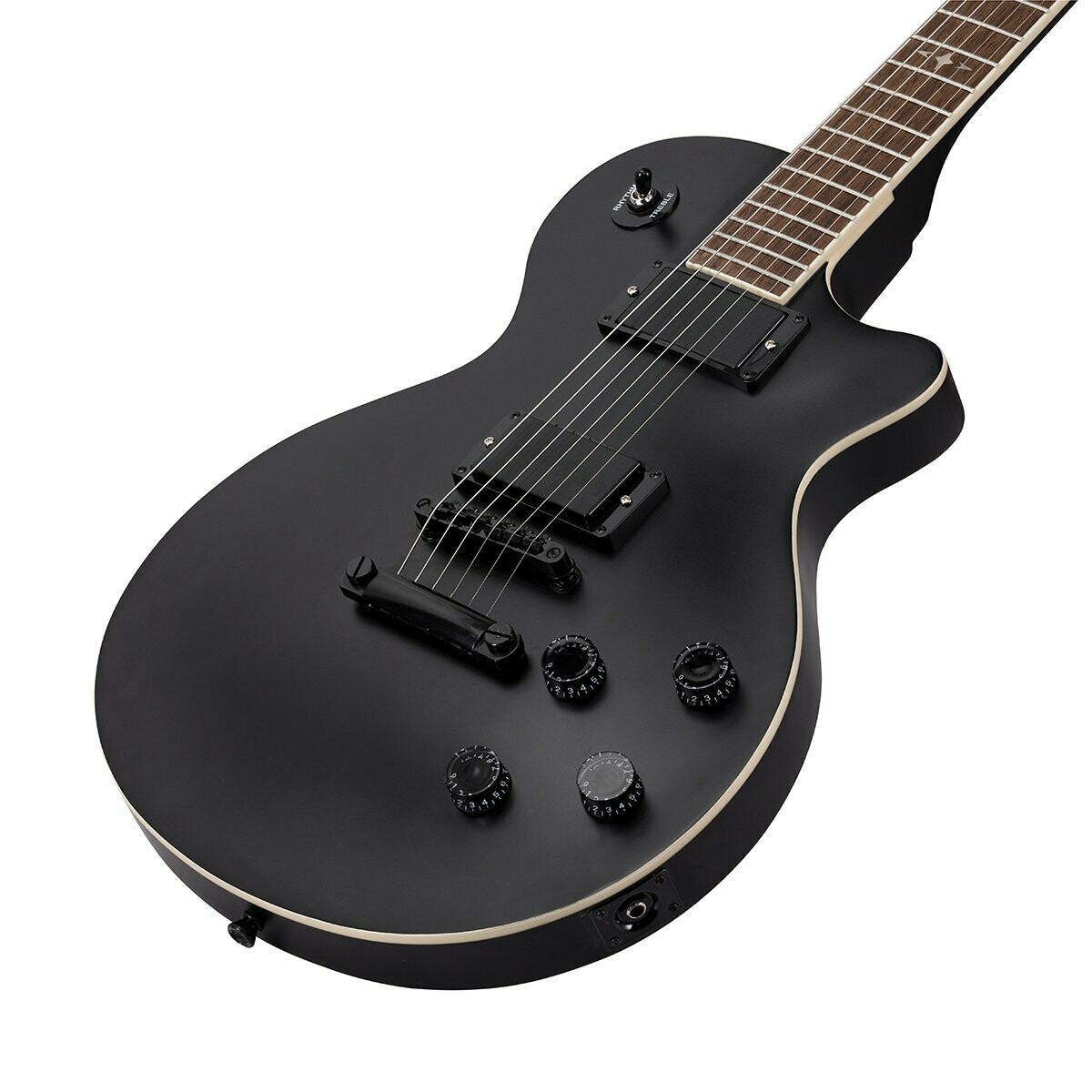 MILESTONE-PRO SE MBK
Arch top cutaway electric guitar with 2 humbuckers and set-in neck