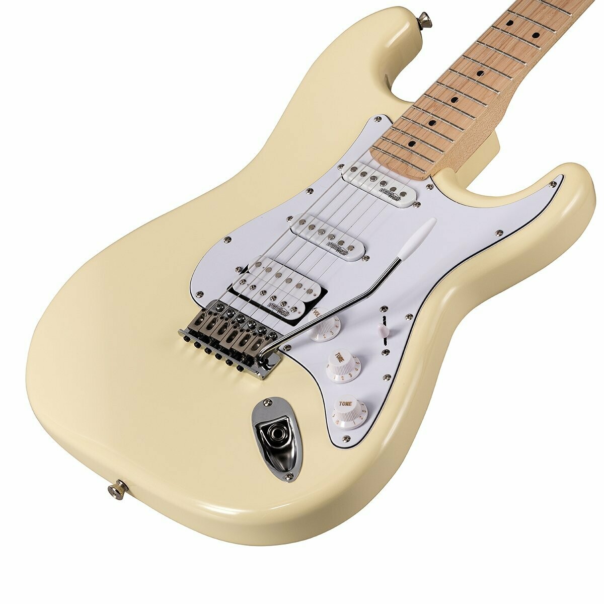 RIDER-PRO-MSH VW
Double cutaway electric guitar with 2 single coils + splittable humbucker and self-locking tuners (Wilkinson equipped, maple fretboard)