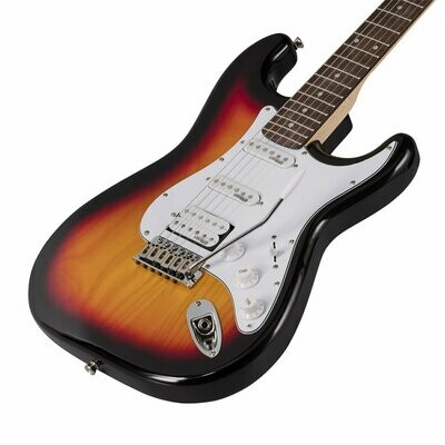 RIDER-PRO-RSH 3TS
Double cutaway electric guitar with 2 single coils + splittable humbucker and self-locking tuners (Wilkinson equipped, eco-rosewood fretboard)