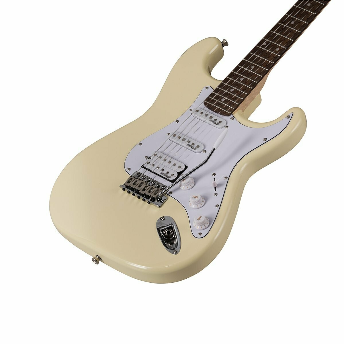 RIDER-PRO-RSH VW
Double cutaway electric guitar with 2 single coils + splittable humbucker and self-locking tuners (Wilkinson equipped, eco-rosewood fretboard)