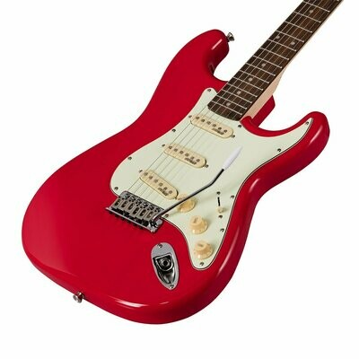 RIDER-RETRO-R FR
Double cutaway electric guitar with 3 single coils and vintage tuners (Wilkinson equipped, eco-rosewood fretboard)