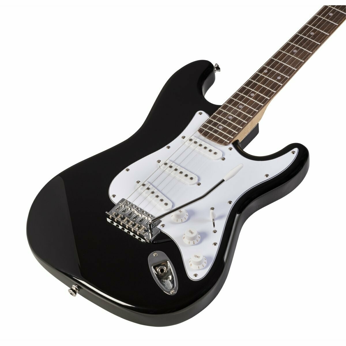 RIDER-STD-S BK
Double cutaway electric guitar with 3 single coils