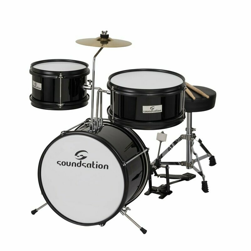 JDK313-BK
Complete junior drumkit 3 shells BLACK