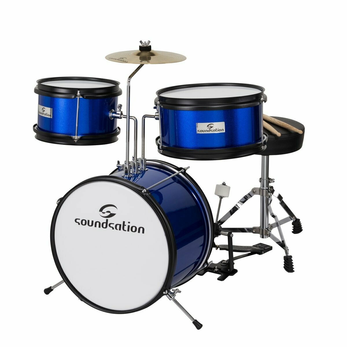 JDK313-MB
Complete junior drumkit 3 shells METALLIC BLUE