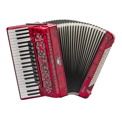 B41120-RD
120 bass 4/5 key accordion red
