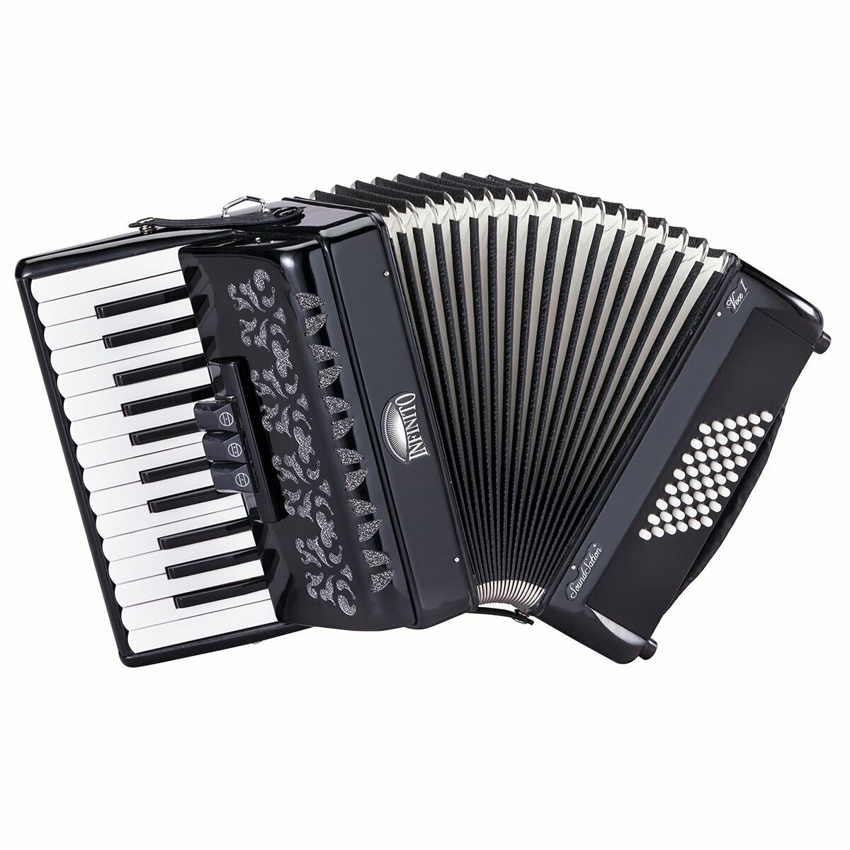 VOCE I 2648-BK
48 basses accordion black