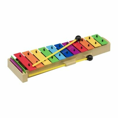 SG-13C
13 note glockenspiel with colorful steel sound bars in C tune