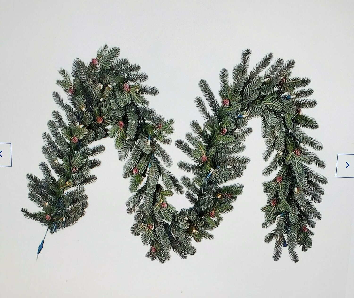 Indoor Pre-Lit 9-ft Branch Garland with Color Changing LED Lights