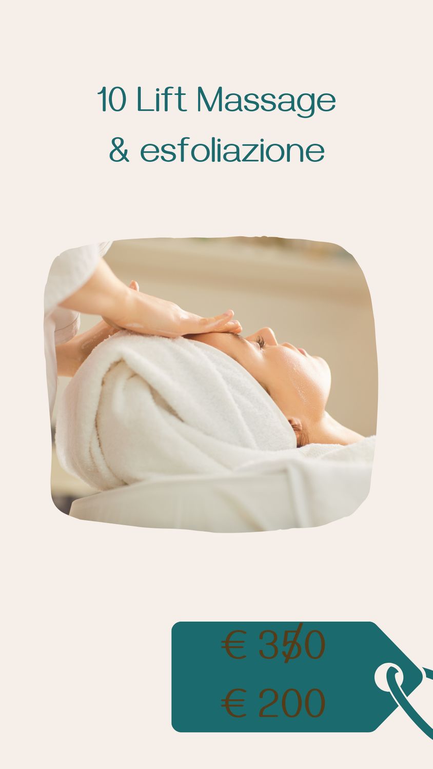 Massaggi liftante &amp; esfolazione viso (10 sedute )