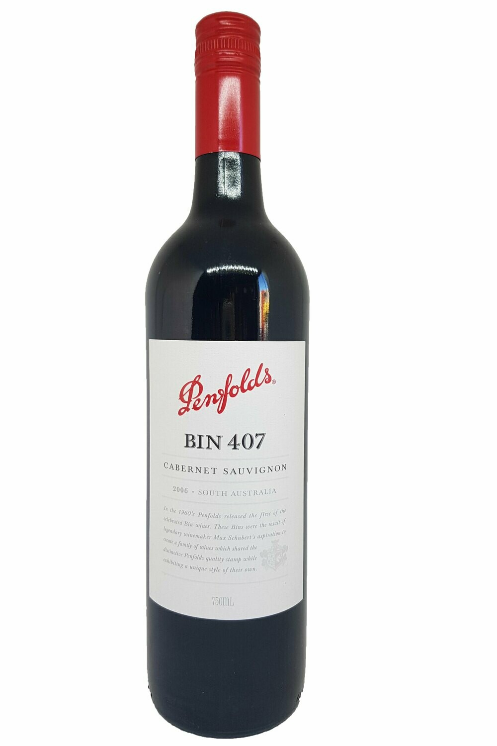 Penfolds Bin 407 Cabernet Sauvignon 2006 750ml Screwcap