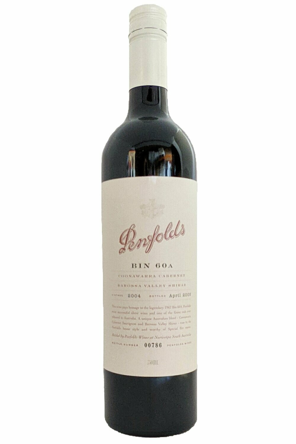 Penfolds Bin 60A Cabernet Shiraz 2004 750ml