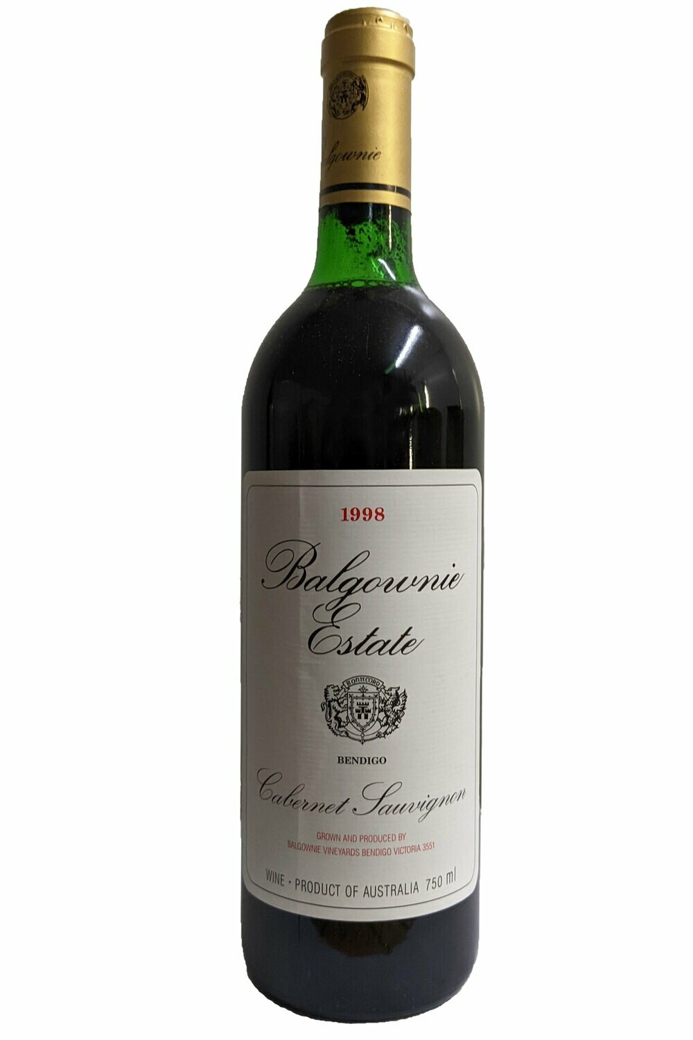 Balgownie Estate Cabernet Sauvignon 1998 750ml